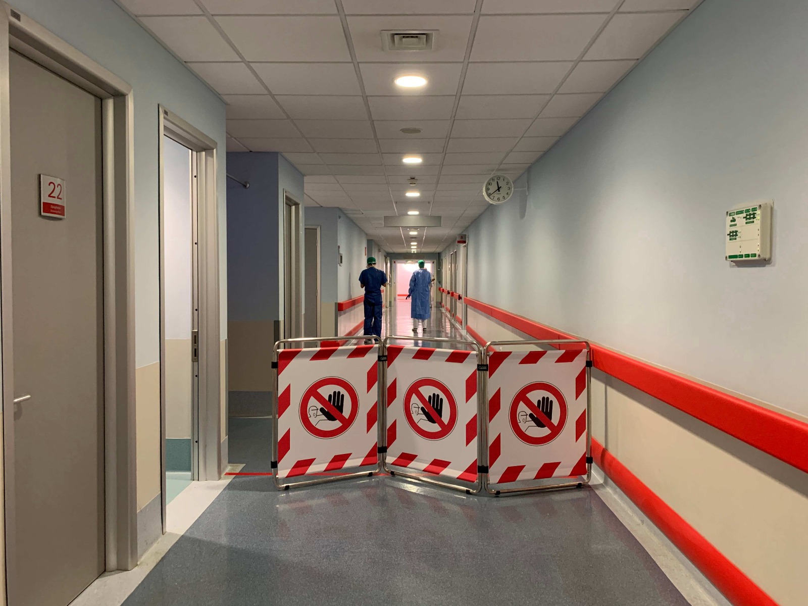 Barriere provvisorie per ospedali